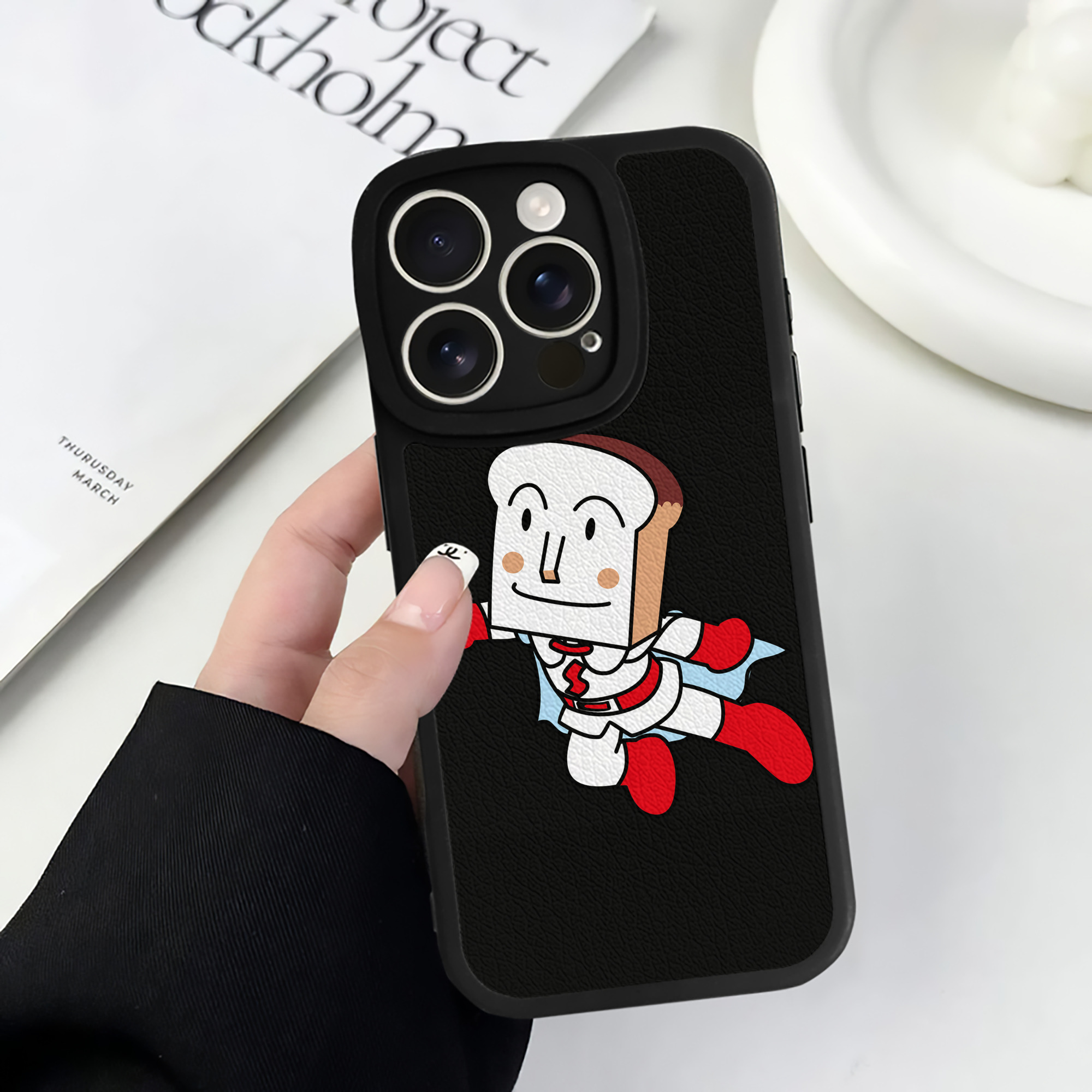 （画像用） アンパンマン Anpanman 【iPhone 16シリーズ対応】シリコンスマホケース（レザー調） 材質：シリコン